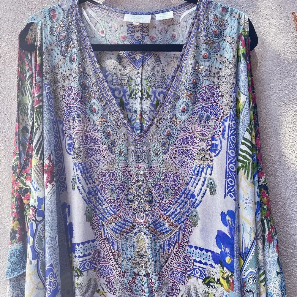 Auc Split Shoulder Kaftan- My Majorelle - Picture 16 of 16
